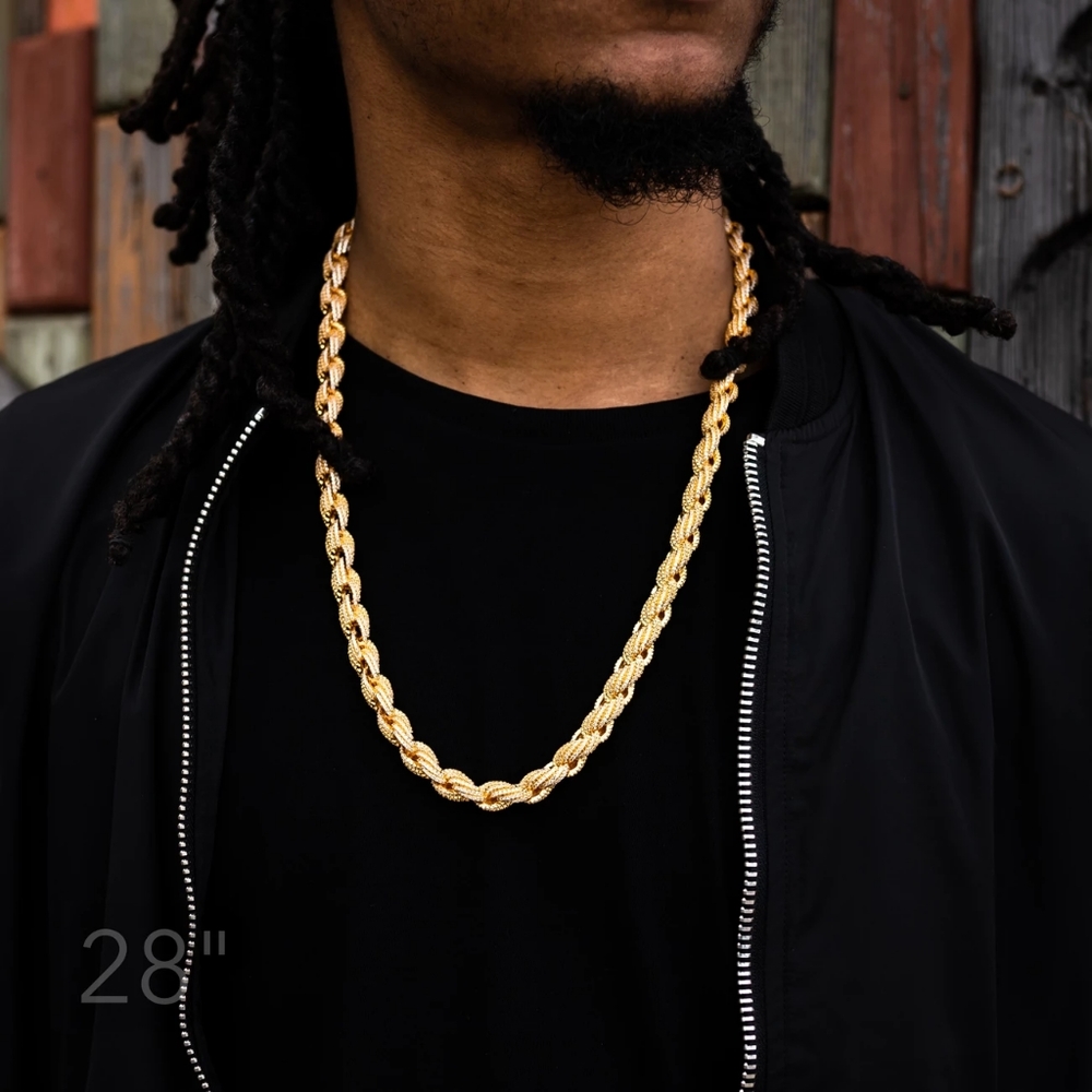 10MM ICED ROPE CHAIN - Picture 8 of 8